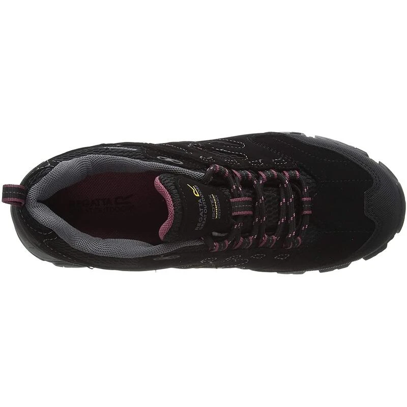 Dames/dames Holcombe IEP Lage Wandelschoenen (Jet Zwart/Antique Roze) Regatta Dames/dames Holcombe IEP Lage Wandelschoenen (Jet Zwart/Antique Roze) -decathlon winkel damesdames holcombe iep lage wandelschoenen jet zwartantique roze 3
