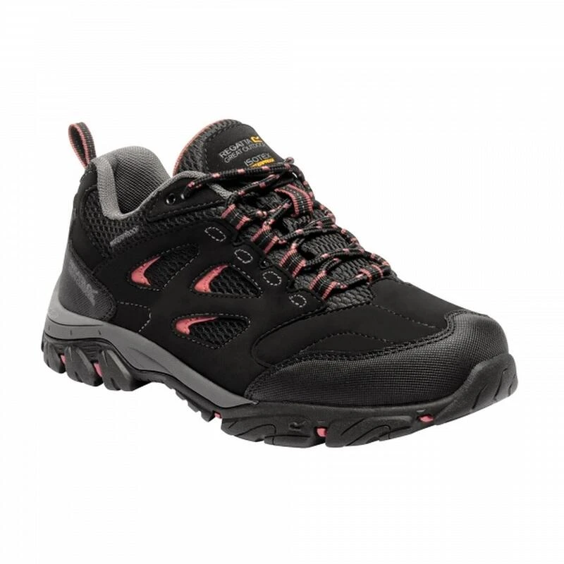 Dames/dames Holcombe IEP Lage Wandelschoenen (Jet Zwart/Antique Roze) Regatta Dames/dames Holcombe IEP Lage Wandelschoenen (Jet Zwart/Antique Roze) -decathlon winkel damesdames holcombe iep lage wandelschoenen jet zwartantique roze
