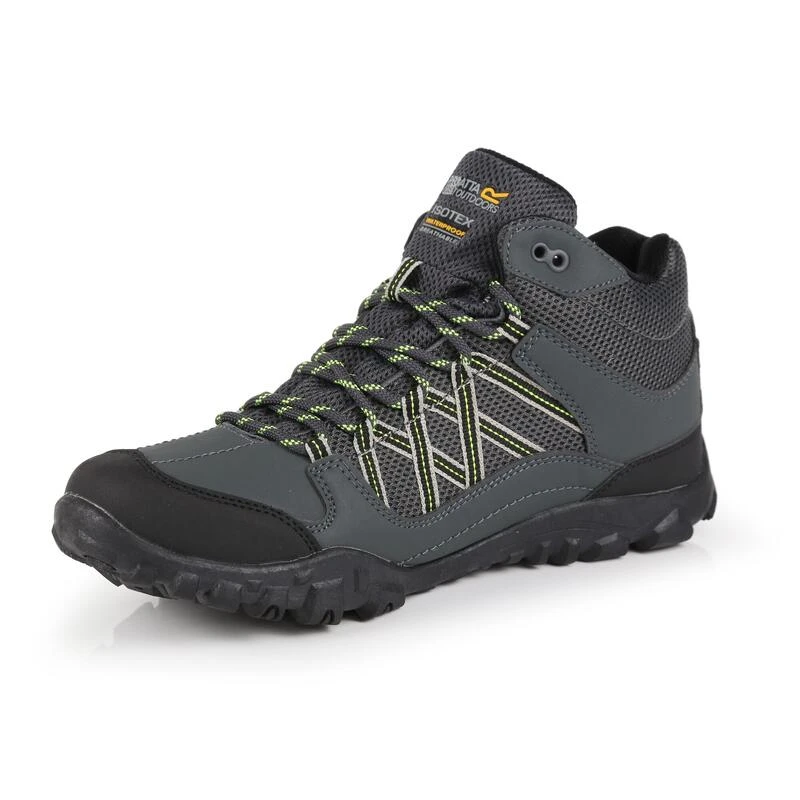 Edgepoint Heren Hiking Wandelschoenen - Grijs / heldergroen Regatta Edgepoint Heren Hiking Wandelschoenen - Grijs / Heldergroen -decathlon winkel edgepoint heren hiking wandelschoenen grijs heldergroen 3