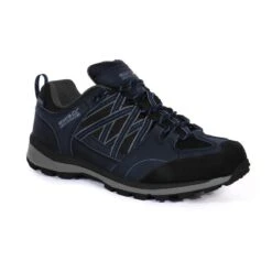 Schoenen-wandelschoenen -decathlon winkel samaris ii heren hiking schoenen zwart donkerblauw 1