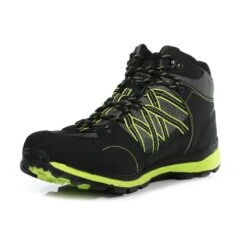 Regatta Samaris II Heren Hiking Wandelschoenen - Zwart / Heldergroen 2 Regatta Samaris II Heren Hiking Wandelschoenen - Zwart / Heldergroen -decathlon winkel samaris ii heren hiking wandelschoenen zwart heldergroen 2