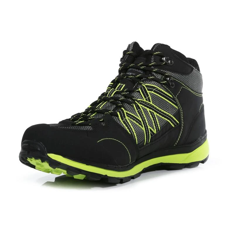 Samaris II Heren Hiking Wandelschoenen - Zwart / heldergroen Regatta Samaris II Heren Hiking Wandelschoenen - Zwart / Heldergroen -decathlon winkel samaris ii heren hiking wandelschoenen zwart heldergroen 2