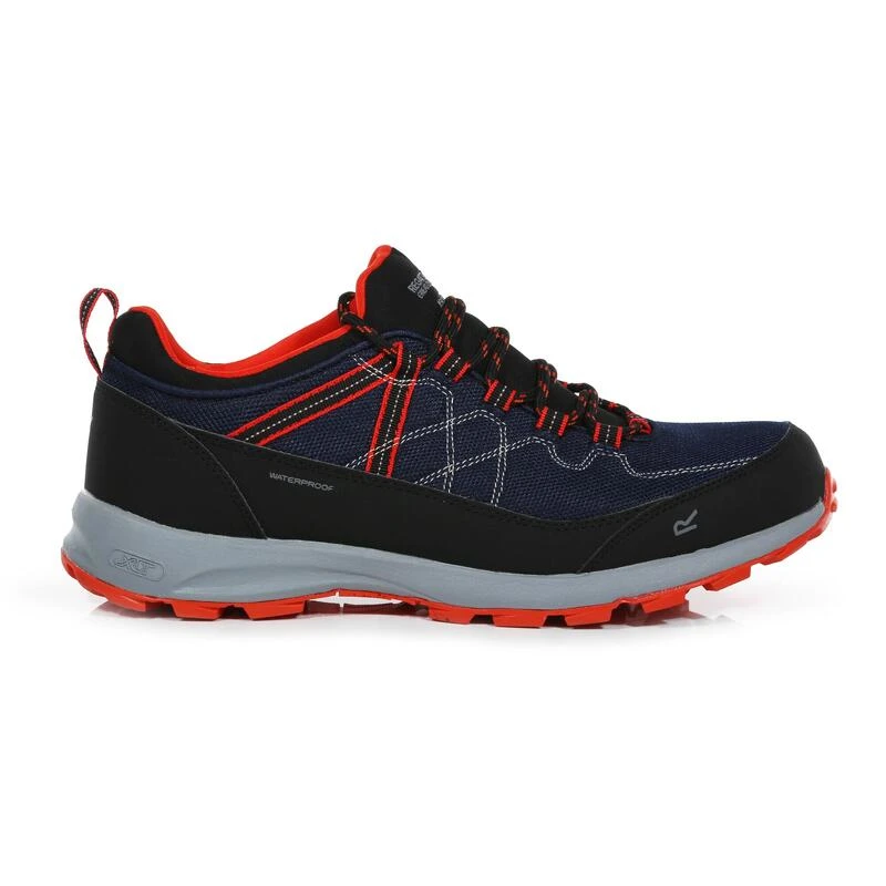 Samaris Lite Heren Hiking Schoenen - Blauw / Oranje Regatta Samaris Lite Heren Hiking Schoenen - Blauw / Oranje -decathlon winkel samaris lite heren hiking schoenen blauw oranje 1