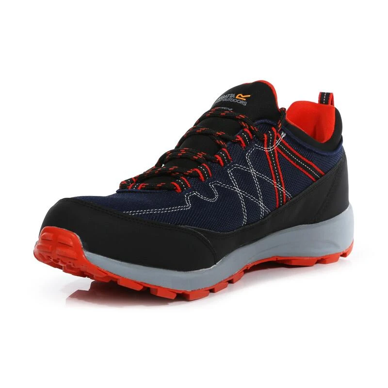 Samaris Lite Heren Hiking Schoenen - Blauw / Oranje Regatta Samaris Lite Heren Hiking Schoenen - Blauw / Oranje -decathlon winkel samaris lite heren hiking schoenen blauw oranje 2