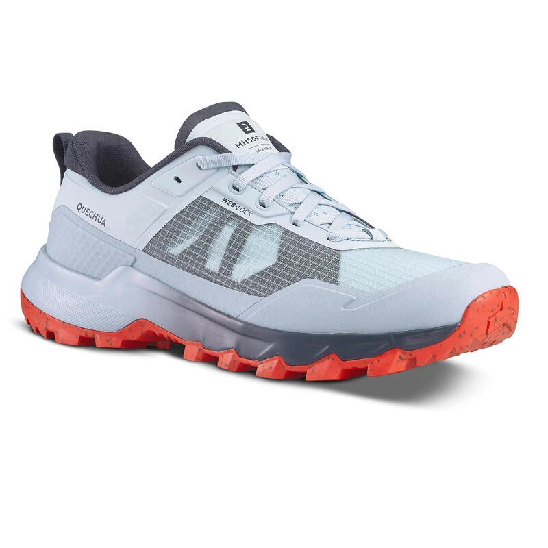 Schoenen voor bergwandelen heren MH500 Light Quechua Schoenen Voor Bergwandelen Heren MH500 Light -decathlon winkel schoenen voor bergwandelen heren mh500 light lichtgrijs rood