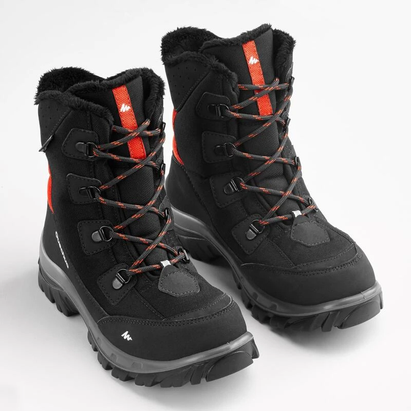 Warme en waterdichte wandelschoenen kinderen SH500 hoog veters maat 30-38 Quechua Warme En Waterdichte Wandelschoenen Kinderen SH500 Hoog Veters Maat 30-38 -decathlon winkel warme en waterdichte wandelschoenen kinderen sh500 hoog veters zwart maat 30 38 1