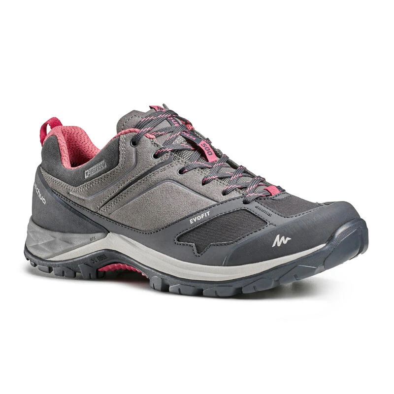 Waterdichte damesschoenen voor bergwandelen MH500 Quechua Waterdichte Damesschoenen Voor Bergwandelen MH500 -decathlon winkel waterdichte bergwandelschoenen voor dames mh500 grijsroze