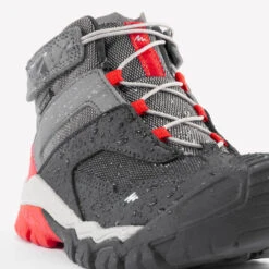 Quechua Waterdichte Halfhoge Wandelschoenen Voor Kinderen Crossrock Grijs 28-34 -decathlon winkel waterdichte halfhoge wandelschoenen voor kinderen crossrock grijs 28 34 4