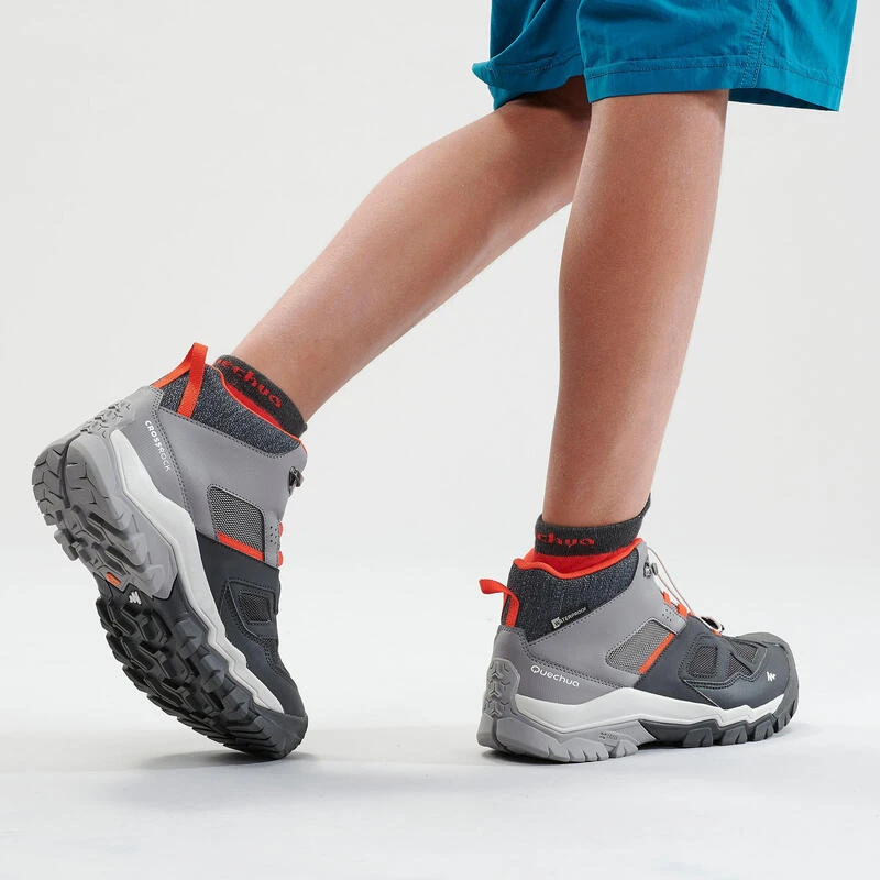 Waterdichte halfhoge wandelschoenen voor kinderen Crossrock veters 35-38 grijs Quechua Waterdichte Halfhoge Wandelschoenen Voor Kinderen Crossrock Veters 35-38 Grijs -decathlon winkel waterdichte halfhoge wandelschoenen voor kinderen crossrock veters 35 38 grijs 4