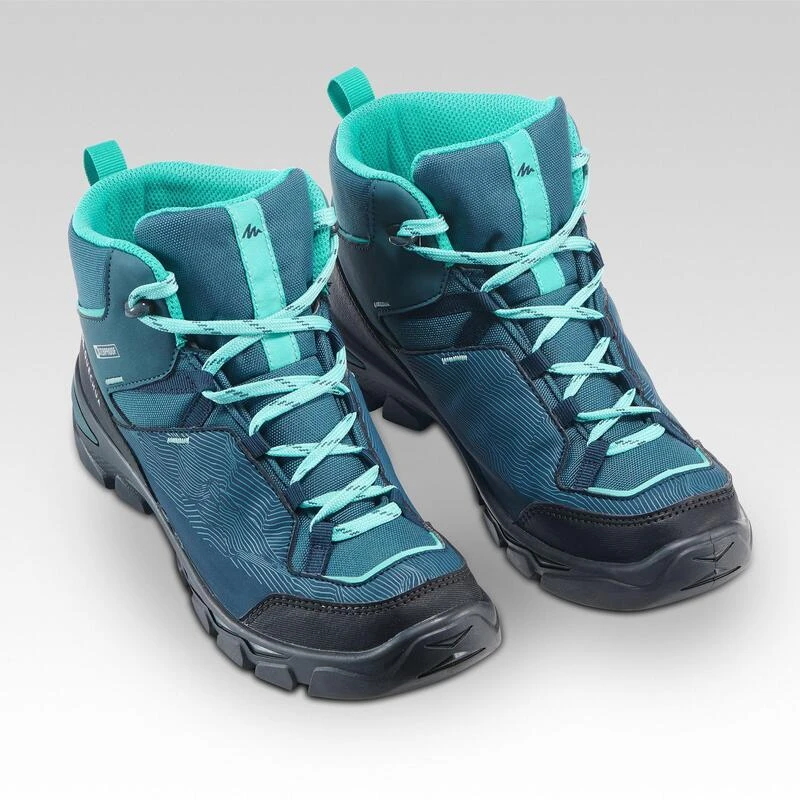 Waterdichte halfhoge wandelschoenen voor kinderen MH120 35 tot 38 turquoise Quechua Waterdichte Halfhoge Wandelschoenen Voor Kinderen MH120 35 Tot 38 Turquoise -decathlon winkel waterdichte halfhoge wandelschoenen voor kinderen mh120 35 tot 38 turquoise 3