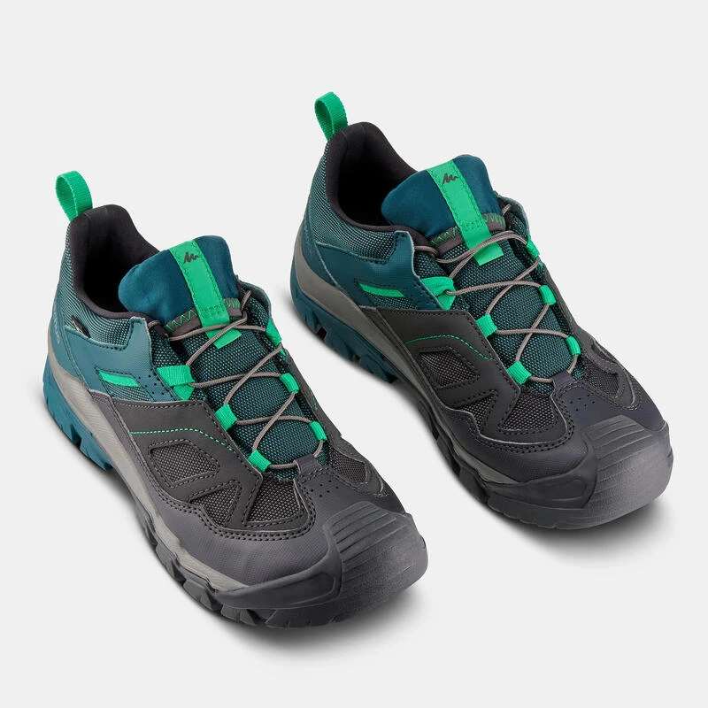 Waterdichte wandelschoenen met veters voor kinderen Crossrock maat 35-38 Quechua Waterdichte Wandelschoenen Met Veters Voor Kinderen Crossrock Maat 35-38 -decathlon winkel waterdichte wandelschoenen met veters voor kinderen crossrock maat 35 38 groen 3
