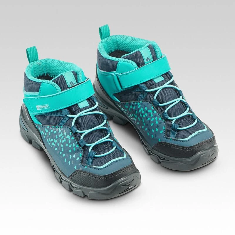 Waterdichte wandelschoenen voor kinderen MH120 mid 28 tot 34 turquoise Quechua Waterdichte Wandelschoenen Voor Kinderen MH120 Mid 28 Tot 34 Turquoise -decathlon winkel waterdichte wandelschoenen voor kinderen mh120 mid 28 tot 34 turquoise 3