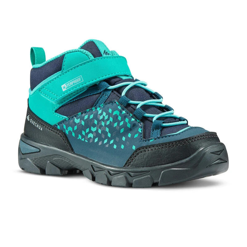 Waterdichte wandelschoenen voor kinderen MH120 mid 28 tot 34 turquoise Quechua Waterdichte Wandelschoenen Voor Kinderen MH120 Mid 28 Tot 34 Turquoise -decathlon winkel waterdichte wandelschoenen voor kinderen mh120 mid 28 tot 34 turquoise